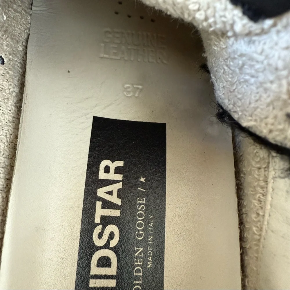 Golden Goose Mid Star Black Suede Shearling Sneakers Women’s 7 - Picture 7 of 9